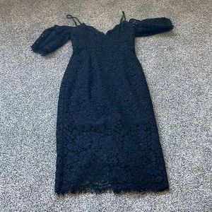 Bardot Lace MIDI off the shoulder dress. Never worn!